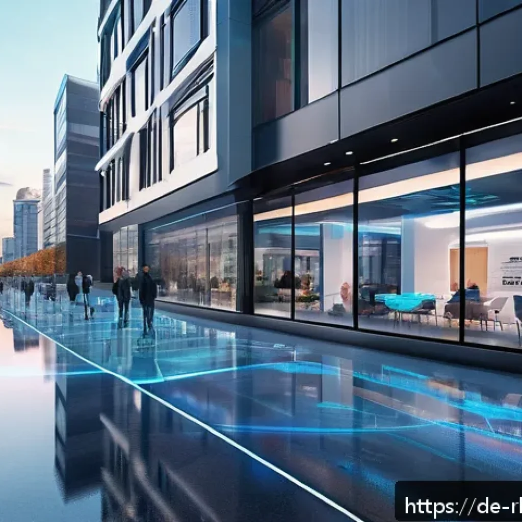 가상 부동산 시장에서의 수익성 분석 - A futuristic virtual real estate marketplace interface set in a sleek, high-tech digital cityscape, ...